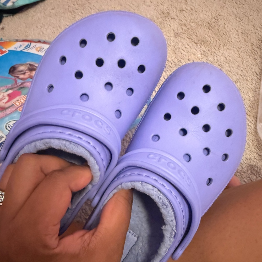 CROCS Lavender Clogs with Soft Lining